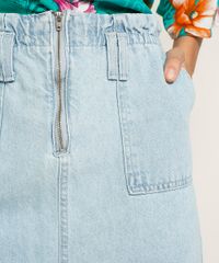 Saia-Jeans-Feminina-Curta-com-Ziper-e-Bolsos-Azul-Claro-9964971-Azul_Claro_4