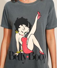 Blusa-Feminina-Ampla-Betty-Boop-Manga-Curta-Decote-Redondo-Chumbo-9967636-Chumbo_2