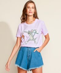 Blusa-Feminina-Tom-e-Jerry-Manga-Curta-Decote-Redondo-Lilas-9967451-Lilas_5