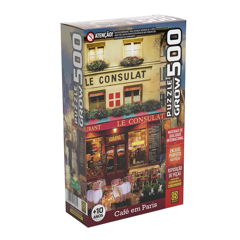Puzzle 500 Pecas Cafe Em Paris Cea