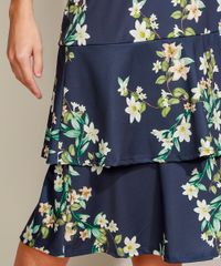 Saia-Feminina-Midi-Estampada-Floral-em-Camadas-com-Babado-Azul-Marinho-9946520-Azul_Marinho_4