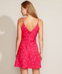 Vestido-Feminino-Curto-Evase-Estampado-Mini-Print-Floral-com-Vazado-Alca-Fina-Rosa-Escuro-9947557-Rosa_Escuro_2