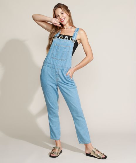 Macacao-Jeans-Feminino-Cropped-Relaxed-com-Bolsos-Azul-Claro-9963959-Azul_Claro_1