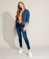 Jaqueta-Jeans-Feminina-Cropped-com-Bolsos-Azul-Escuro-9964540-Azul_Escuro_3