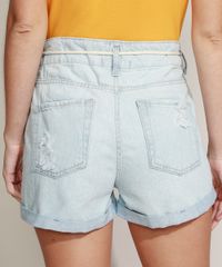 Short-Jeans-Feminino-Mom-Cintura-Super-Alta-Destroyed-com-Cinto-Cadarco-Azul-Claro-9964988-Azul_Claro_2