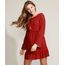 Vestido-Feminino-Curto-Estampado-de-Folhagem-com-Babado-e-Tassel-Manga-Sino-Vermelho-9973776-Vermelho_1