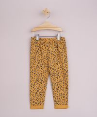 Calca-Infantil-Reta-Estampada-Animal-Print-Onca-Barra-Dobrada-Cos-com-Cordao-Amarela-9794852-Amarelo_1