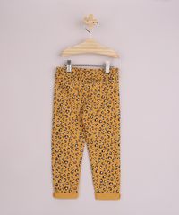 Calca-Infantil-Reta-Estampada-Animal-Print-Onca-Barra-Dobrada-Cos-com-Cordao-Amarela-9794852-Amarelo_2