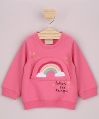 Blusao-de-Moletom-Infantil-Arco-Iris-com-Bolso-e-Glitter-Pink-9832752-Pink_1