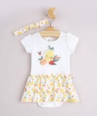 Body-infantil-Limoes-com-Sobreposicao-de-Saia-Manga-Curta---Faixa-de-Cabelo-Off-White-9950577-Off_White_1