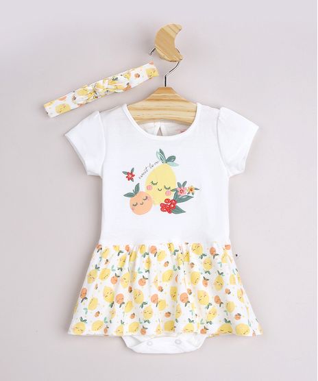 Body-infantil-Limoes-com-Sobreposicao-de-Saia-Manga-Curta---Faixa-de-Cabelo-Off-White-9950577-Off_White_1