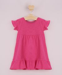 Vestido-Infantil-Flame-com-Babado-Manga-Curta-Pink-9958892-Pink_1