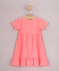 Vestido-Infantil-com-Babado-Manga-Curta-Laranja-Neon-9958894-Laranja_Neon_2