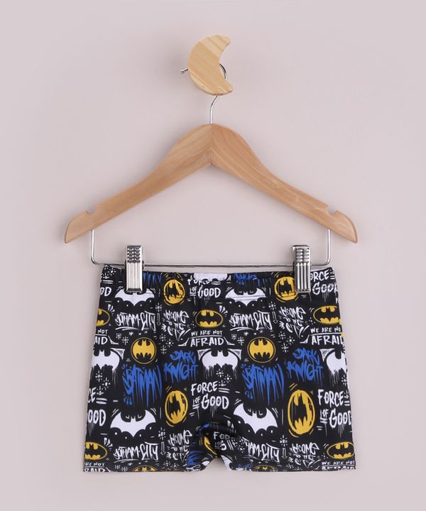Sunga Infantil Batman Boxer Preto 4