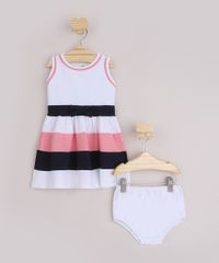 Vestido-Infantil-Estampado-Listrado-com--Laco-Sem-Manga---Calcinha-Branco-9961313-Branco_1