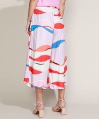 Calca-Feminina-Pantacourt-Cintura-Super-Alta-Transpassada-Estampada-Abstrata-com-Amarracao-Lilas-9961894-Lilas_2
