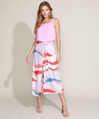 Calca-Feminina-Pantacourt-Cintura-Super-Alta-Transpassada-Estampada-Abstrata-com-Amarracao-Lilas-9961894-Lilas_3