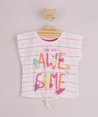 Blusa-Infantil-Estampada-Listrada--Awesome--com-Frutas-Passaros-e-Glitter-com-No-Manga-Curta-Off-White-9962904-Off_White_1