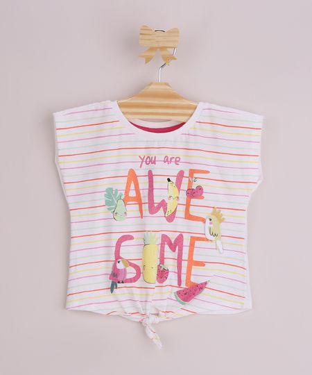 Blusa-Infantil-Estampada-Listrada--Awesome--com-Frutas-Passaros-e-Glitter-com-No-Manga-Curta-Off-White-9962904-Off_White_1 Blusa-Infantil-Estampada-Listrada--Awesome--com-Frutas-Passaros-e-Glitter-com-No-Manga-Curta-Off-White-9962904-Off_White_1