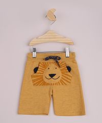 Bermuda-de-Moletom-Infantil-Leao-Bolso-Canguru-Cos-com-Cordao-Amarelo-9963412-Amarelo_1