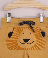 Bermuda-de-Moletom-Infantil-Leao-Bolso-Canguru-Cos-com-Cordao-Amarelo-9963412-Amarelo_3