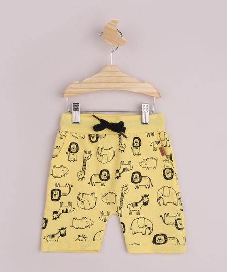 Bermuda-de-Moletom-Infantil-Estampada-Animais-da-Savana-Cos-Canelado-com-Cordao-Amarelo-9964184-Amarelo_1 Bermuda-de-Moletom-Infantil-Estampada-Animais-da-Savana-Cos-Canelado-com-Cordao-Amarelo-9964184-Amarelo_1