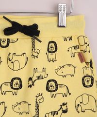 Bermuda-de-Moletom-Infantil-Estampada-Animais-da-Savana-Cos-Canelado-com-Cordao-Amarelo-9964184-Amarelo_3