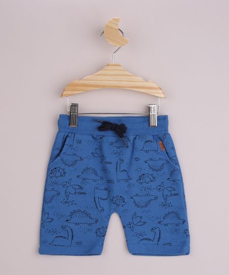 Bermuda-de-Moletom-Infantil-Estampada-Animais-da-Savana-Cos-Canelado-com-Cordao-Azul-9964185-Azul_1