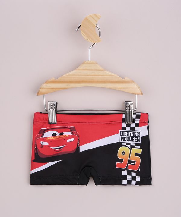Sunga Infantil Carros Boxer Vermelha 1