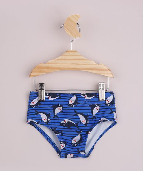 Sunga-Infantil-Slip-Estampada-de-Tubaroes-Azul-9964844-Azul_1