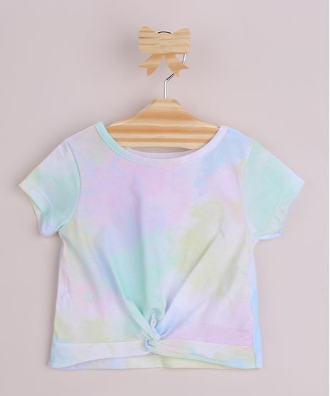 Blusa-Infantil-Estampada-Tie-Dye-com-No-Manga-Curta-Multicor-9966107-Multicor_1