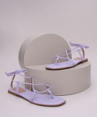Rasteirinha-Feminina-Oneself-com-Tiras-para-Amarrar-Lilas-9966130-Lilas_1