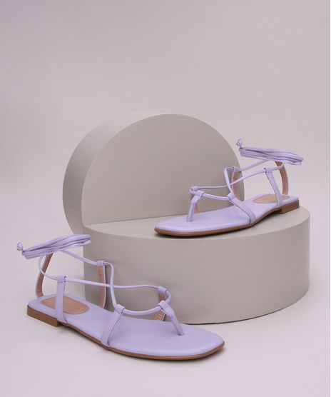 Rasteirinha-Feminina-Oneself-com-Tiras-para-Amarrar-Lilas-9966130-Lilas_1