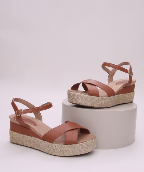 Sandalia-Feminina-Anabela-com-Corda-Tiras-Cruzadas-Caramelo-9969386-Caramelo_1