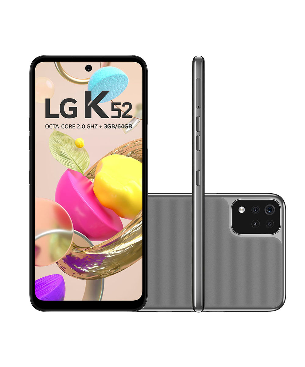 Smartphone LG LMK420BMW K52 64GB Cinza