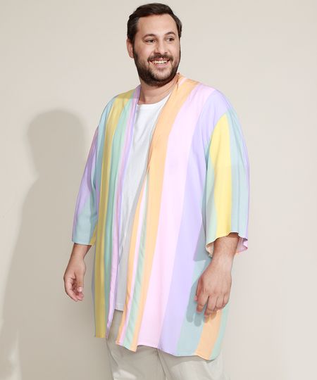 Kimono-Masculino-Plus-Size-Pride-Listrado-Multicor-9948545-Multicor_1 Kimono-Masculino-Plus-Size-Pride-Listrado-Multicor-9948545-Multicor_1