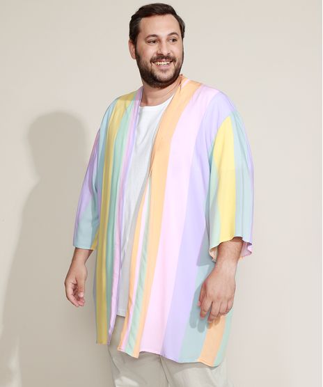 Kimono-Masculino-Plus-Size-Pride-Listrado-Multicor-9948545-Multicor_1