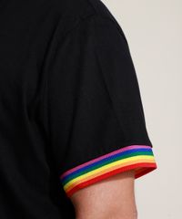 Camiseta-Masculina-Plus-Size-Pride-Mickey-Mouse-Arco-Iris-Manga-Curta-Gola-Careca-Preta-9964943-Preto_5