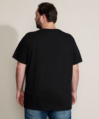 Camiseta-Masculina-Plus-Size-Pride-com-Bolso-Listrado-Arco-Iris-Manga-Curta-Gola-Careca-Preta-9966234-Preto_2