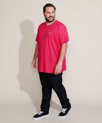 Camiseta-Masculina-Plus-Size-Pride-Mini-Arco-Iris-Manga-Curta-Gola-Careca-Pink-9968679-Pink_3