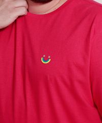 Camiseta-Masculina-Plus-Size-Pride-Mini-Arco-Iris-Manga-Curta-Gola-Careca-Pink-9968679-Pink_4