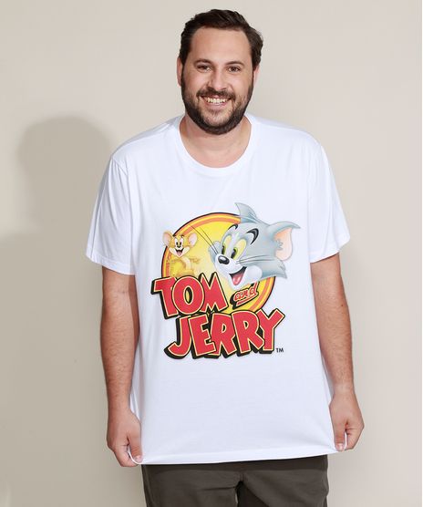 Camiseta-Masculina-Plus-Size-Tom-e-Jerry-Manga-Curta-Gola-Careca-Branca-9968115-Branco_1