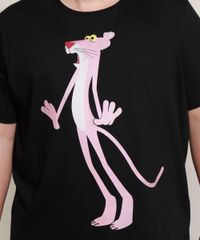 Camiseta-Masculina-Plus-Size-Pantera-Cor-de-Rosa-Manga-Curta-Gola-Careca-Preta-9968108-Preto_4
