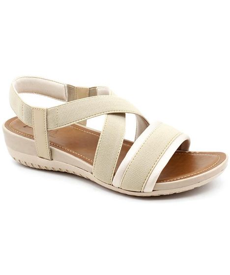 sandalia usaflex bege