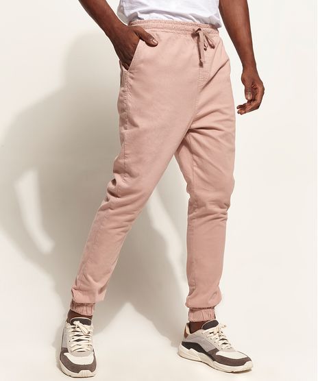 Calca-de-Sarja-Masculina-Jogger-Skinny-com-Cordao-Rose-9301992-Rose_1