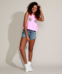Short-Jeans-Feminino-Triya-Mom-Cintura-Super-Alta-Destroyed-com-Bordado-de-Arco-Iris-Azul-Medio-9965082-Azul_Medio_5