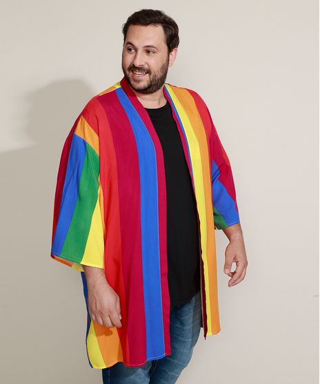 Kimono-Masculino-Plus-Size-Pride-Listrado-Multicor-9965612-Multicor_1