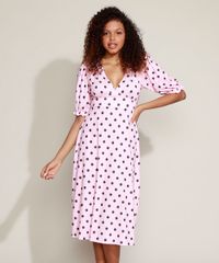 Vestido-Feminino-Mindset-Midi-Estampado-de-Poa-Manga-Bufante-Rosa-Claro-9972962-Rosa_Claro_1