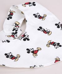 Conjunto-Infantil-Mickey-Camiseta-Raglan-Manga-Curta-Off-White---Short-com-Bolsos-Vermelho---Babador-Estampado-Off-White-9956274-Off_White_4