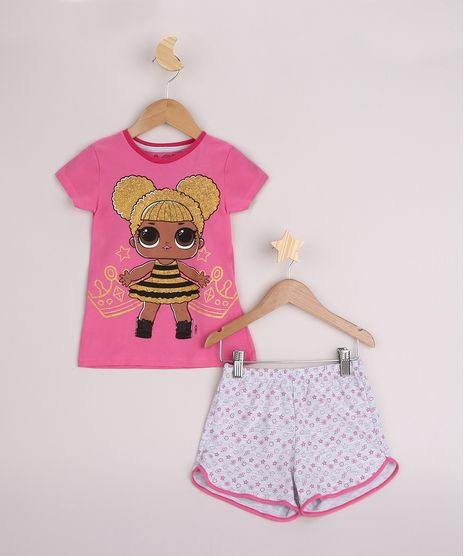 Pijama-Infantil-LOL-Surprise-com-Vies-Contrastante-Manga-Curta-Rosa-9956707-Rosa_1